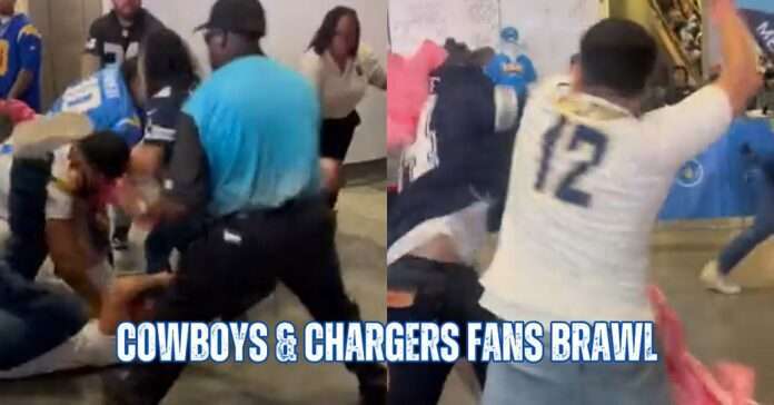 chargers cowboys brawl