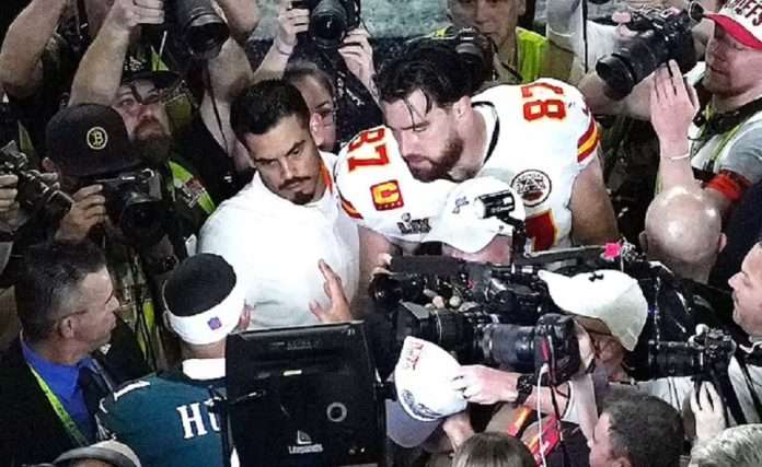 TRAVIS KELCE TEARS