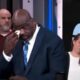 shaq tears up