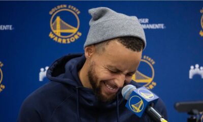 steph curry tearsup