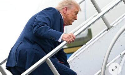 trump stumbles